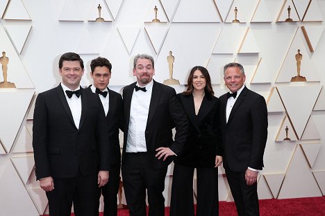 Red Carpet - Christopher Miller, Phil Lord, Michael Rianda, Abbi Jacobson, Kurt Albrecht - 94th Annual Academy Awards - Events