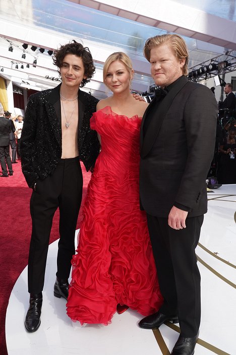 Red Carpet - Timothée Chalamet, Kirsten Dunst, Jesse Plemons - Oscar 2022 - Z akcí