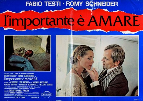 Fabio Testi, Romy Schneider, Klaus Kinski - That Most Important Thing: Love - Lobby Cards