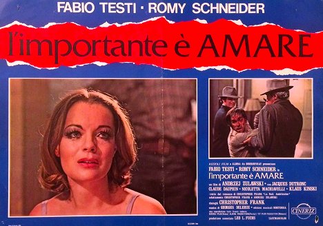 Romy Schneider, Fabio Testi - That Most Important Thing: Love - Lobby Cards