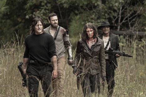 Norman Reedus, Ross Marquand, Lauren Cohan, Seth Gilliam - The Walking Dead - Acts of God - Van film