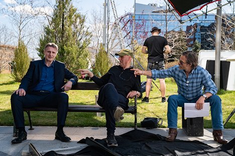 Liam Neeson, Martin Campbell, Guy Pearce - Gyilkos memória - Forgatási fotók