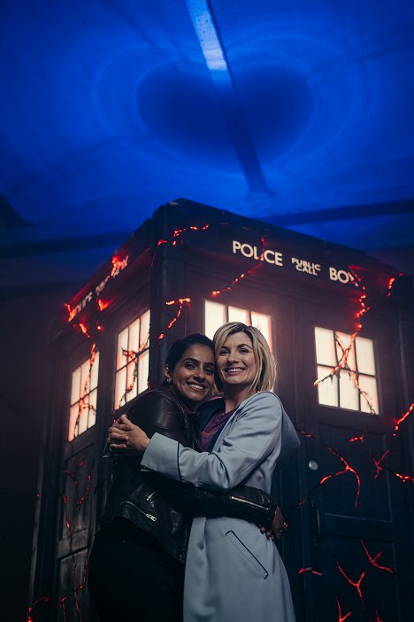 Mandip Gill, Jodie Whittaker - Pán času - Eve of the Daleks - Z natáčení