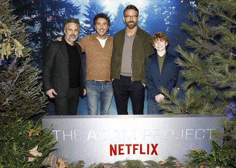 The Adam Project New York Special Screening at Metrograph on February 09, 2022, in New York City, New York - Mark Ruffalo, Shawn Levy, Ryan Reynolds, Walker Scobell - The Adam Project - Tapahtumista