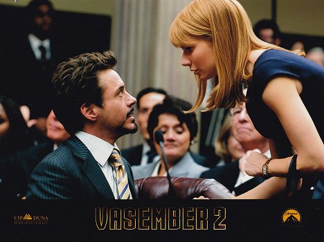 Robert Downey Jr., Gwyneth Paltrow - Iron Man 2 - Lobbykarten