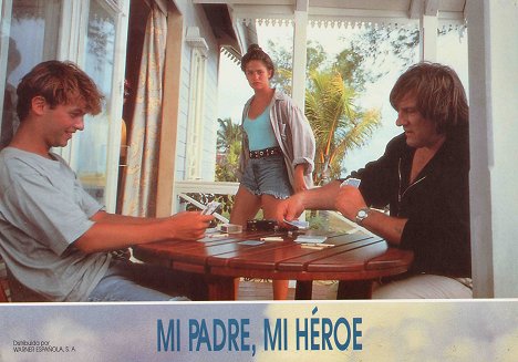 Patrick Mille, Marie Gillain, Gérard Depardieu - Mein Vater, der Held - Lobbykarten