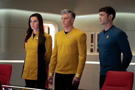 Rebecca Romijn, Anson Mount, Ethan Peck - Star Trek: Strange New Worlds - Komeetan lapset - Kuvat elokuvasta