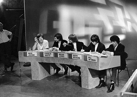 Mick Jagger, Charlie Watts, Brian Jones, Keith Richards, Bill Wyman - Juke Box Jury - Dreharbeiten