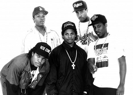 Ice Cube, Dr. Dre, Eazy-E, DJ Yella, MC Ren - The Miracle Mile Shot - Photos