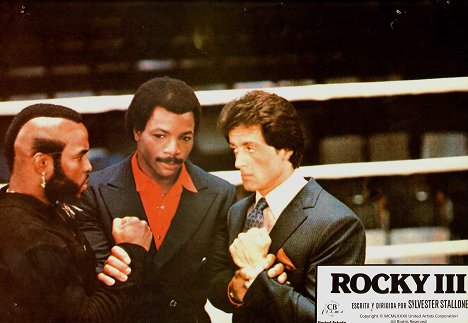 Mr. T, Carl Weathers, Sylvester Stallone - Rocky III - Lobbykaarten