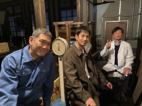 Tetta Sugimoto, Ikki Sawamura, Ken Mitsuishi - Les Enquêtes de Kindaichi - Tournage