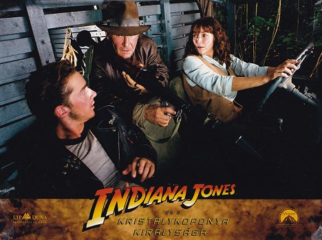 Shia LaBeouf, Harrison Ford, Karen Allen - Indiana Jones and the Kingdom of the Crystal Skull - Lobbykaarten
