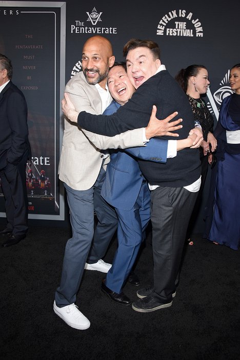 Pentaverate Premiere + After Party at The Hollywood Roosevelt on May 04, 2022 in Los Angeles, California - Keegan-Michael Key, Ken Jeong, Mike Myers, Debi Mazar, Lydia West - The Pentaverate - Events