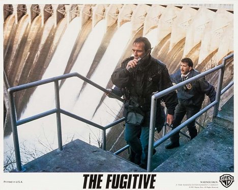 Tommy Lee Jones, Daniel Roebuck - The Fugitive - Lobbykaarten