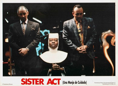 Robert Miranda, Whoopi Goldberg, Richard Portnow - Sister Act - Lobbykaarten