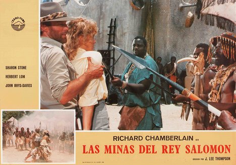 Richard Chamberlain, Sharon Stone - Allan Quatermain et les mines du roi Salomon - Cartes de lobby