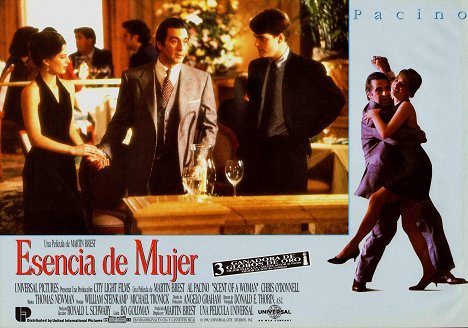 Gabrielle Anwar, Al Pacino, Chris O'Donnell - Scent of a Woman - Lobby Cards
