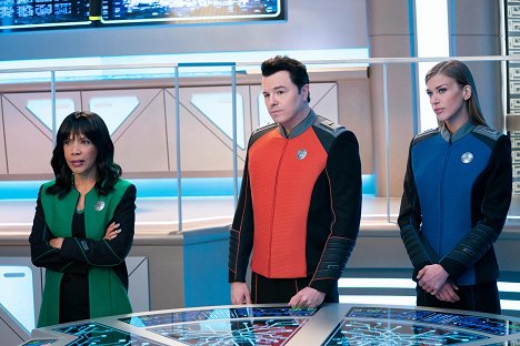 Penny Johnson Jerald, Seth MacFarlane, Adrianne Palicki - The Orville - From Unknown Graves - Photos