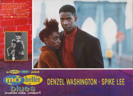 Joie Lee, Denzel Washington - Mo' Better Blues - Lobby Cards