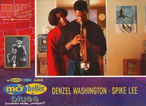 Cynda Williams, Denzel Washington - Mo' Better Blues - Lobbykarten