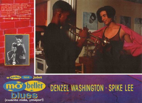 Denzel Washington, Cynda Williams - Mo' Better Blues - Lobby karty