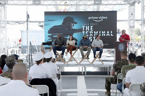 The Cast of Prime Video's "The Terminal List" attend LA Fleet Week at The Port of Los Angeles on May 27, 2022 in San Pedro, California - LaMonica Garrett, Tyner Rushing, Kenny Sheard - The Terminal List - Evenementen