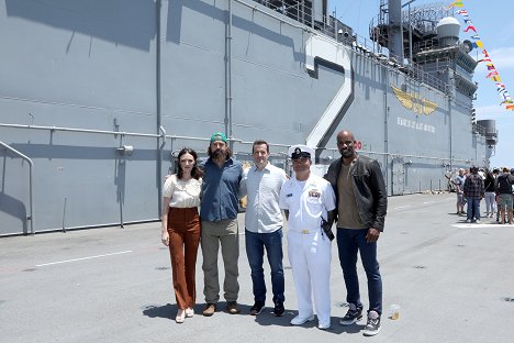 The Cast of Prime Video's "The Terminal List" attend LA Fleet Week at The Port of Los Angeles on May 27, 2022 in San Pedro, California - Tyner Rushing, Kenny Sheard, LaMonica Garrett - The Terminal List - Events