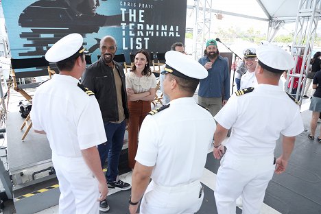 The Cast of Prime Video's "The Terminal List" attend LA Fleet Week at The Port of Los Angeles on May 27, 2022 in San Pedro, California - LaMonica Garrett, Tyner Rushing, Kenny Sheard - The Terminal List - De eventos
