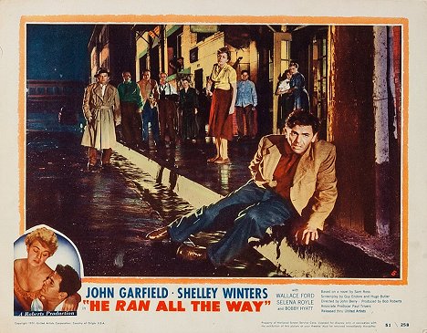 Wallace Ford, Shelley Winters, John Garfield - He Ran All the Way - Lobby Cards