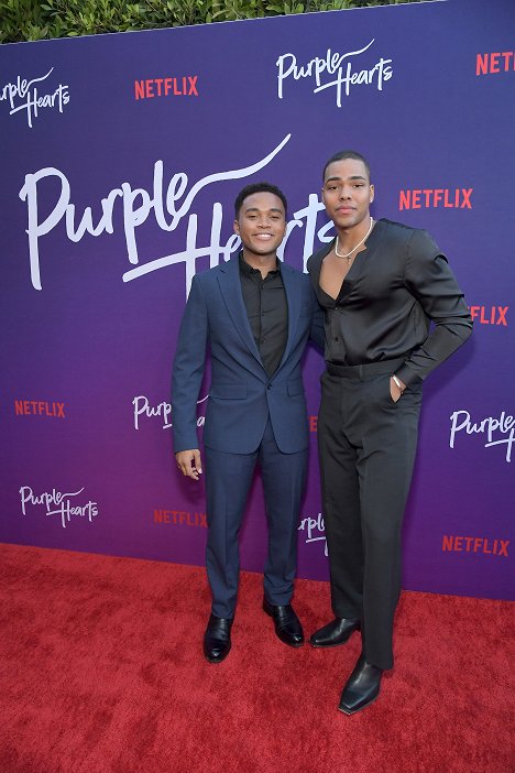 Netflix Purple Hearts special screening at The Bay Theater on July 22, 2022 in Pacific Palisades, California - Chosen Jacobs - Purpurowe serca - Z imprez