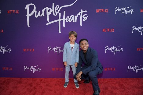 Netflix Purple Hearts special screening at The Bay Theater on July 22, 2022 in Pacific Palisades, California - Chosen Jacobs - Purpurowe serca - Z imprez