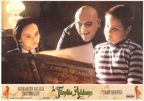 Christina Ricci, Christopher Lloyd, Jimmy Workman - The Addams Family - Lobbykaarten
