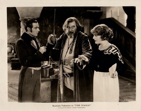 Rudolph Valentino, James A. Marcus, Vilma Bánky - The Eagle - Lobbykarten