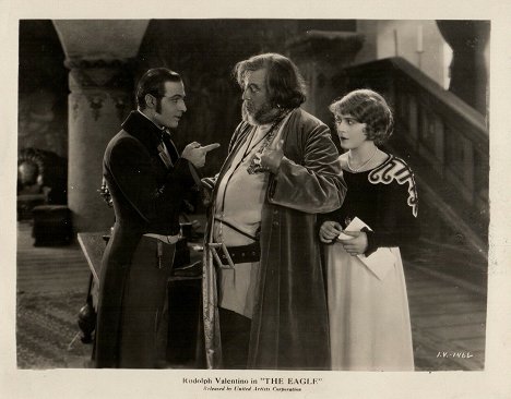 Rudolph Valentino, James A. Marcus, Vilma Bánky - The Eagle - Lobbykaarten
