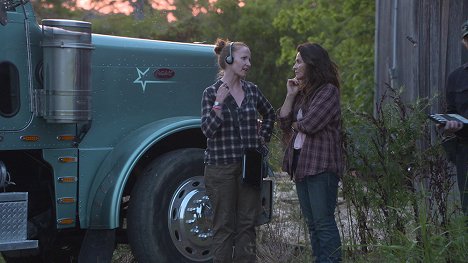 Anna Gutto, Juliette Binoche - Paradise Highway - Tournage