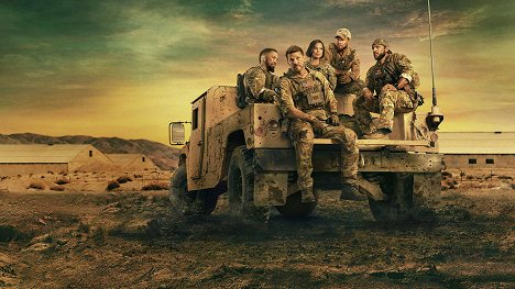 Neil Brown Jr., David Boreanaz, Toni Trucks, A. J. Buckley, Max Thieriot - SEAL Team - Season 6 - Werbefoto