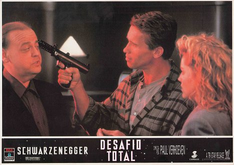 Roy Brocksmith, Arnold Schwarzenegger, Sharon Stone - Total Recall - Lobbykaarten