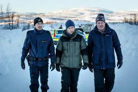 Tomas Åhnstrand, Eva Melander, Thomas Oredsson - Rebecka Martinsson - Weiße Nacht - Eisige Kälte (1) - Filmfotos