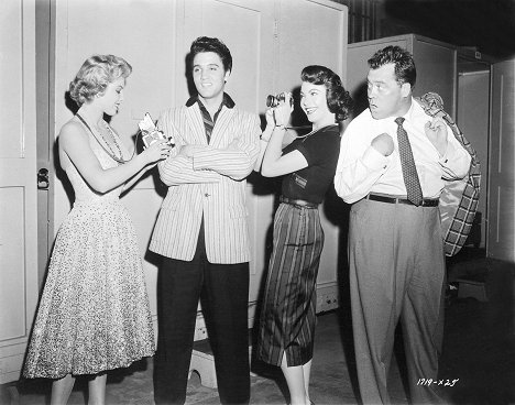 Anne Neyland, Elvis Presley, Judy Tyler, Mickey Shaughnessy - Jailhouse Rock - Making of