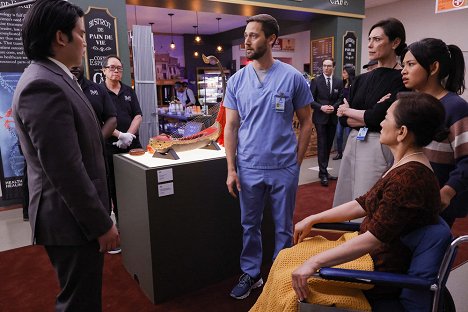Ryan Eggold, Michelle Forbes, Grace Dumdaw - New Amsterdam - This Be the Verse - Photos