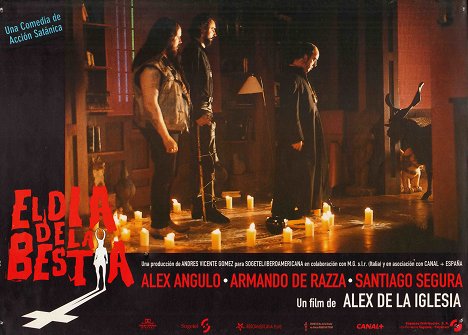 Santiago Segura, Armando De Razza, Álex Angulo - The Day of the Beast - Lobby Cards