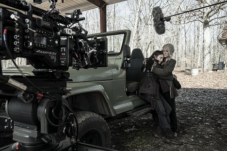 Lauren Cohan, Melissa McBride - The Walking Dead - Außenposten 22 - Dreharbeiten