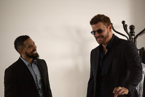 Neil Brown Jr., David Boreanaz - SEAL Team - Aces and Eights - Tournage