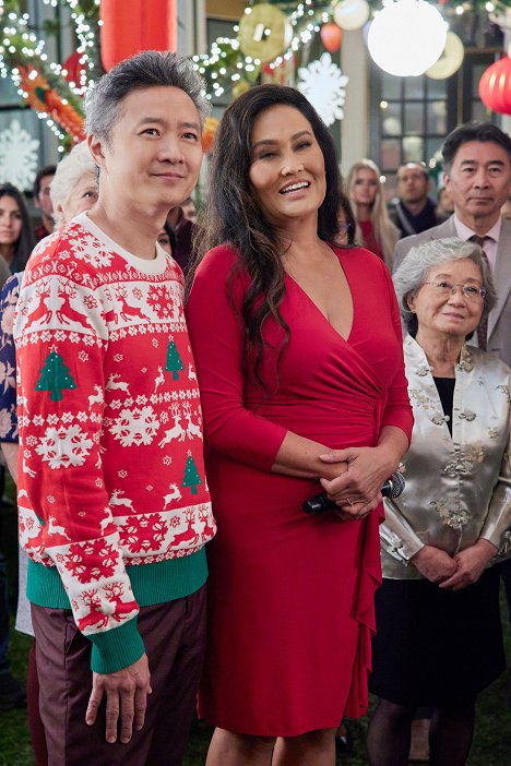 Yee Jee Tso, Tia Carrere - A Big Fat Family Christmas - Photos