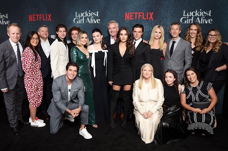 Luckiest Girl Alive NYC Premiere at Paris Theater on September 29, 2022 in New York City - Ted Sarandos, Carson MacCormac, Alex Barone, Thomas Barbusca, Jessica Knoll, Chiara Aurelia, Mike Barker, Mila Kunis, Finn Wittrock, Bruna Papandrea, Justine Lupe, Erik Feig - Luckiest Girl Alive - Events