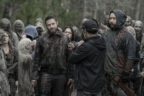 Ross Marquand, Cooper Andrews - The Walking Dead - Family - Forgatási fotók
