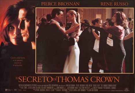Pierce Brosnan, Esther Cañadas, Rene Russo - The Thomas Crown Affair - Cartões lobby