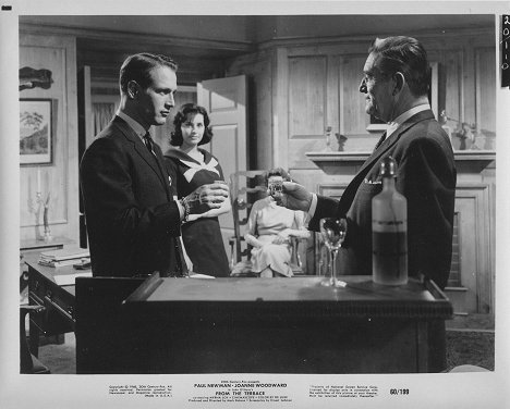 Paul Newman, Ina Balin, Ted de Corsia - From the Terrace - Lobby Cards