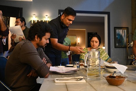 Vijay Chandrasekar, Vamsi Paidipally, Jayasudha - Varisu - Dreharbeiten