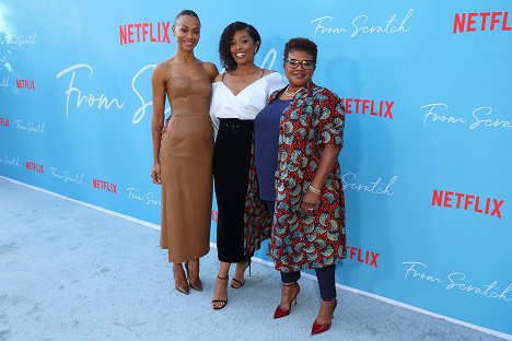 Netflix's From Scratch Special Screening at Netflix Tudum Theater on October 17, 2022 in Los Angeles, California - Zoe Saldana, Tembi Locke, Attica Locke - Od nuly - Z akcí